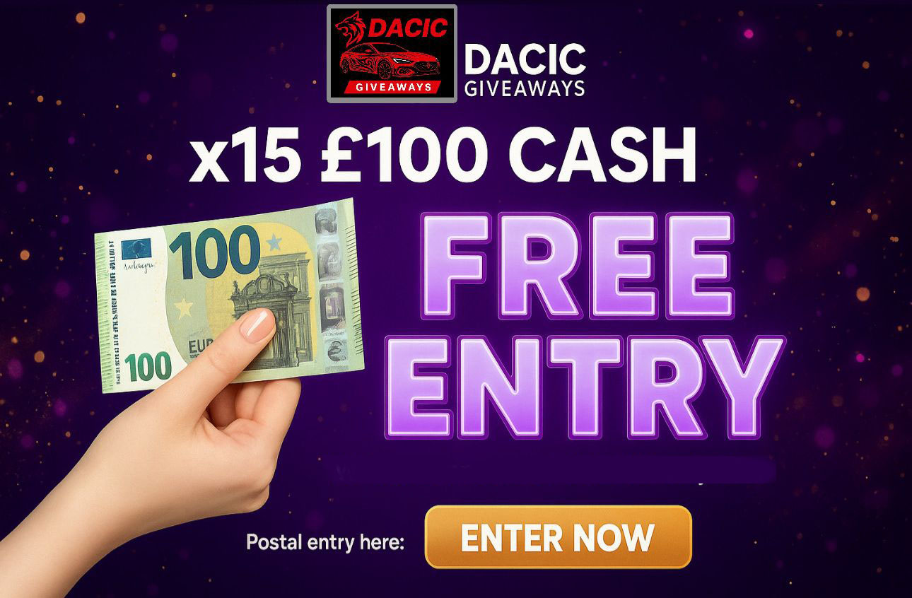 FREE ENTRY – x15 £100 GBP